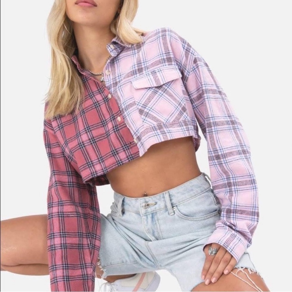 Adika Cropped Flannel